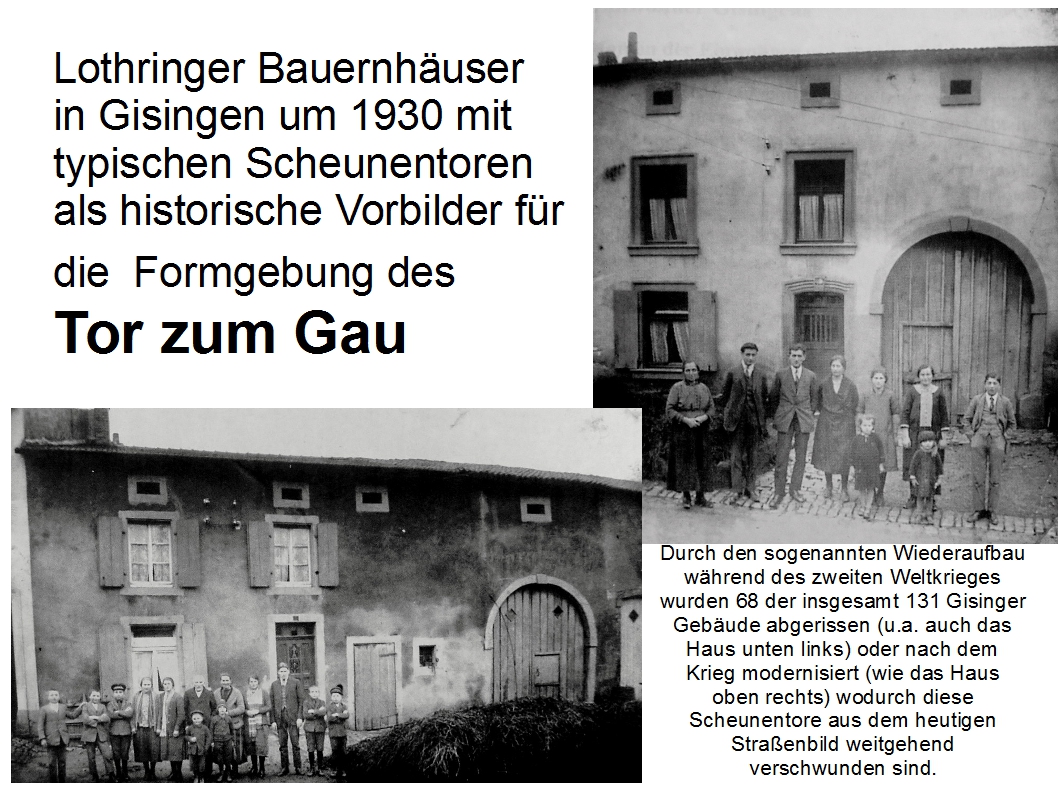 Lothringer Bauernhuser Tor zum Gau