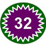 32 Nummer Info Tafel