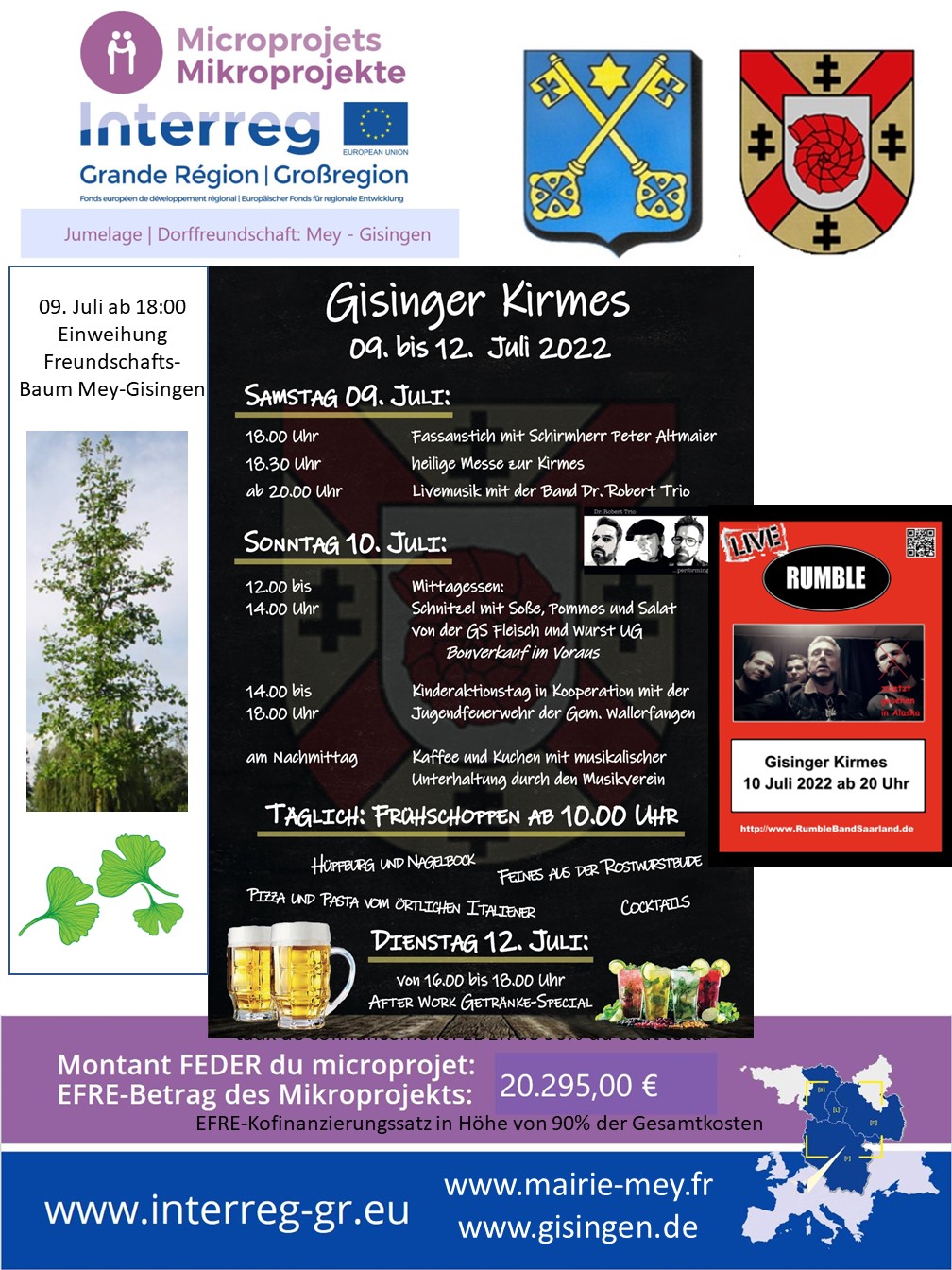 Baum Pflanzung Gisingen Kirmes 2022