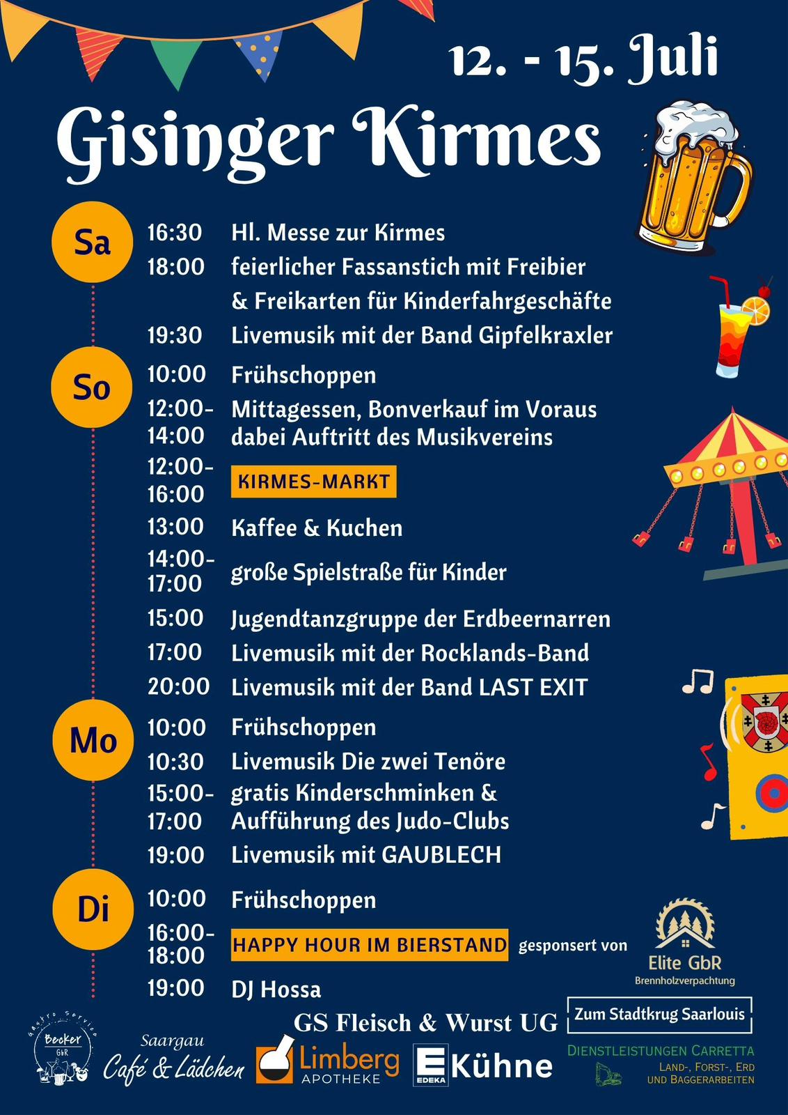 Gisinger Kirmes 2025 Programm